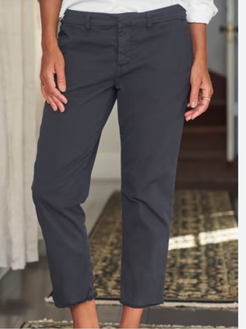 Frank & Eileen Wicklow Italian Chino Pant in Charcoal Gray Size 2